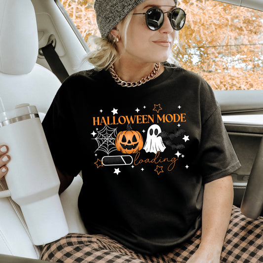 Halloween Mode Loading tee (White Ink)