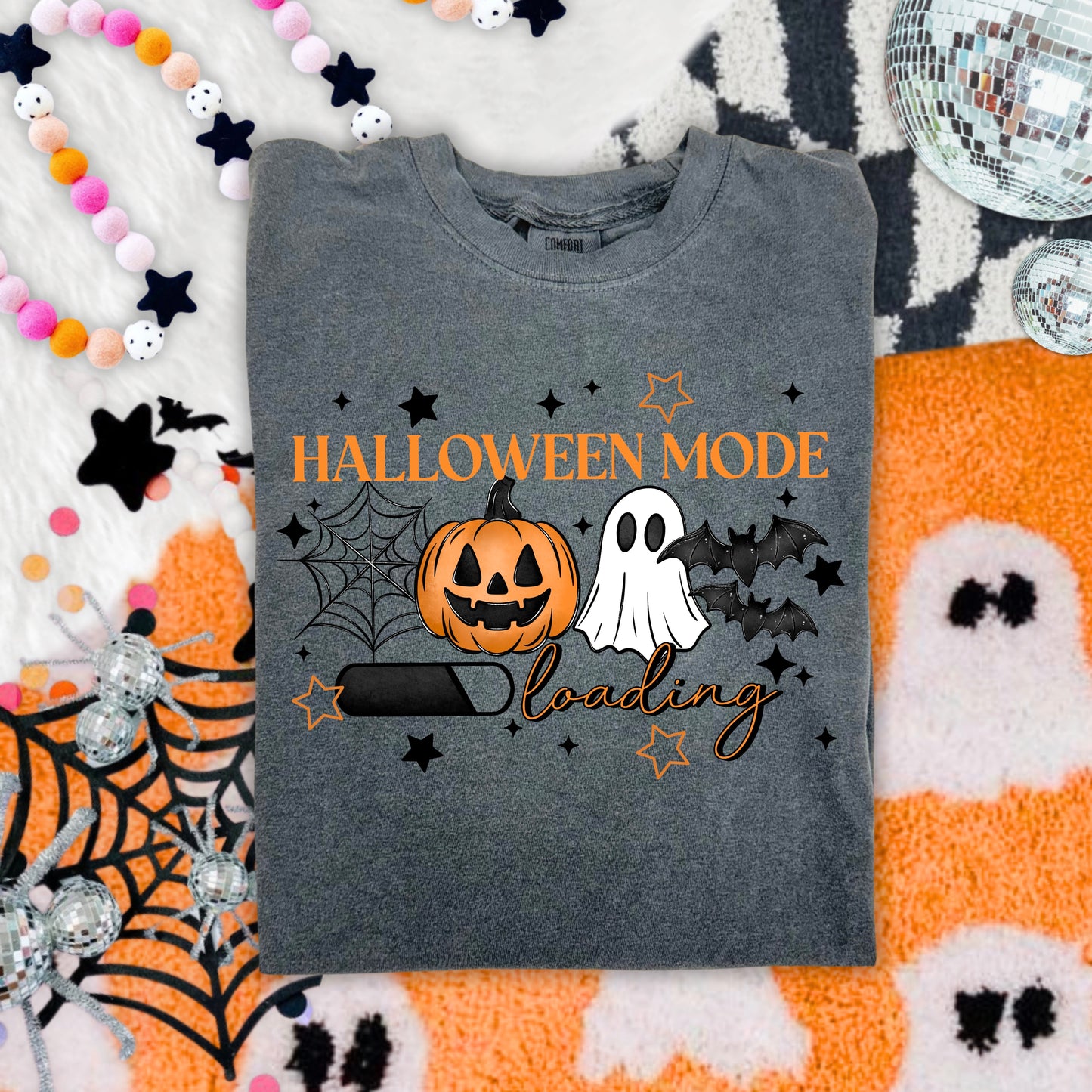 Halloween Mode Loading tee (Black Ink)