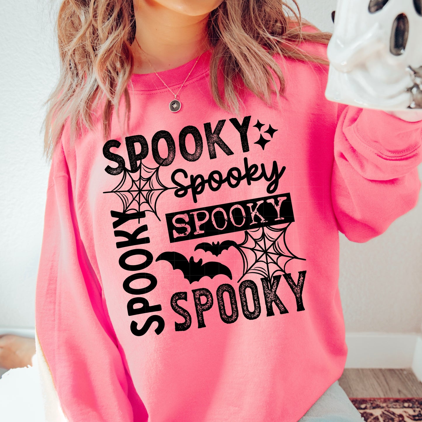 Spooky Spooky Spooky tee (Black Ink)