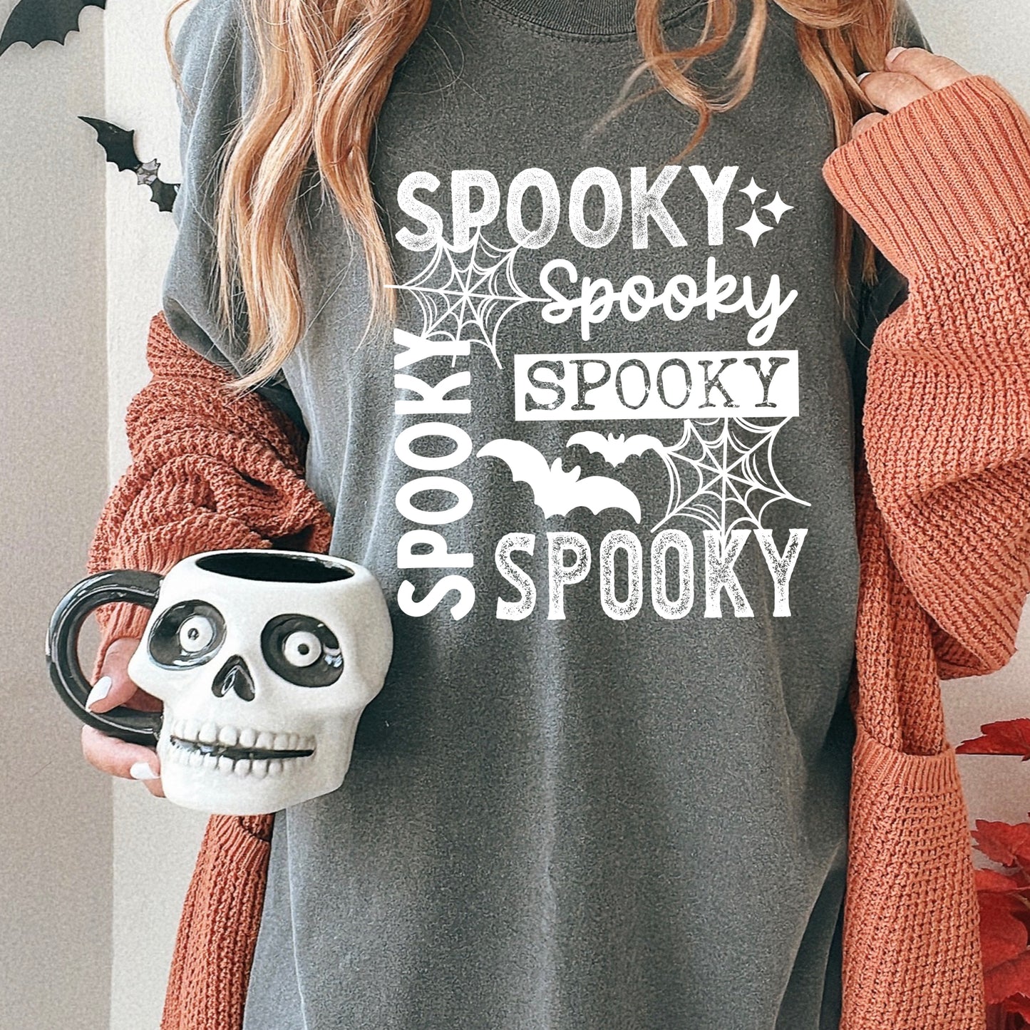 Spooky Spooky Spooky tee (White Ink)