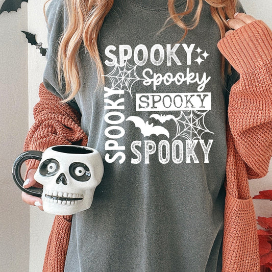 Spooky Spooky Spooky tee (White Ink)
