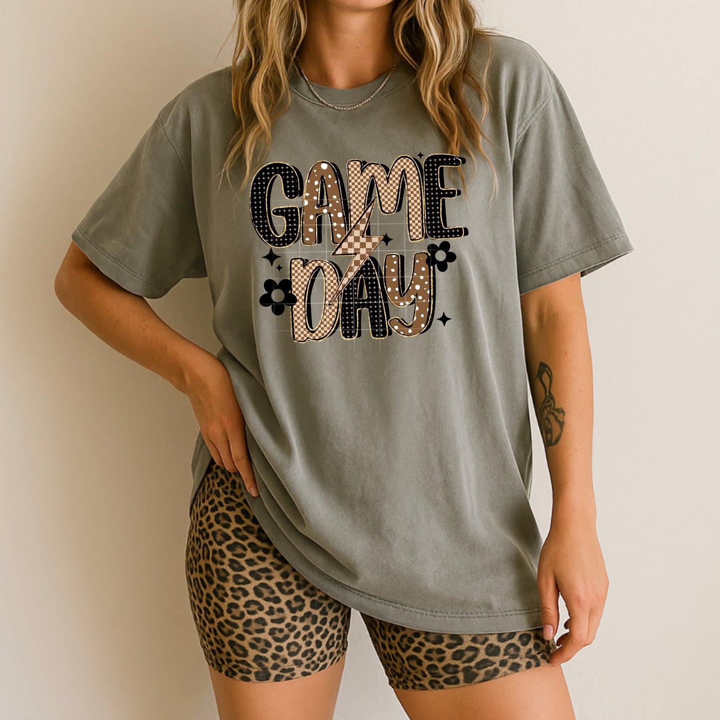 Game Day Leopard Print tee