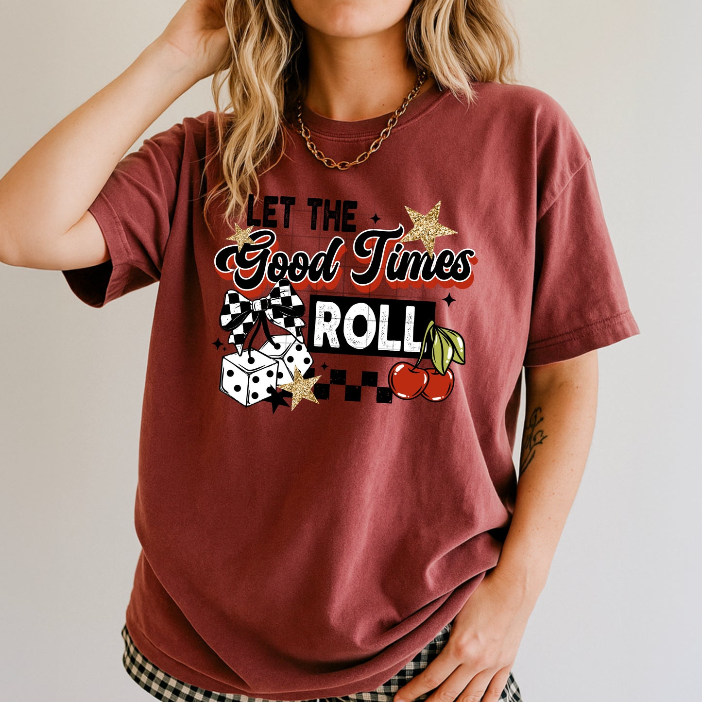 Let the Good Times Roll tee (Black Ink)