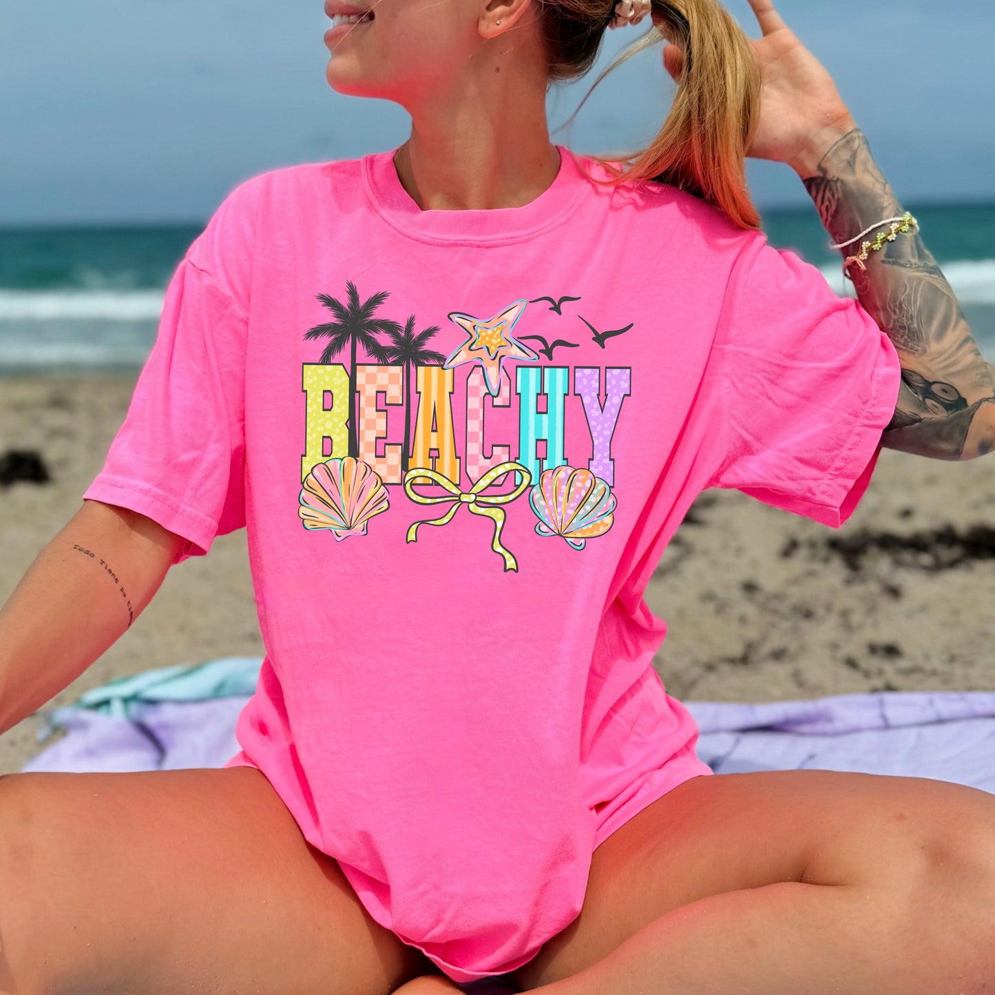 Beachy seashells tee