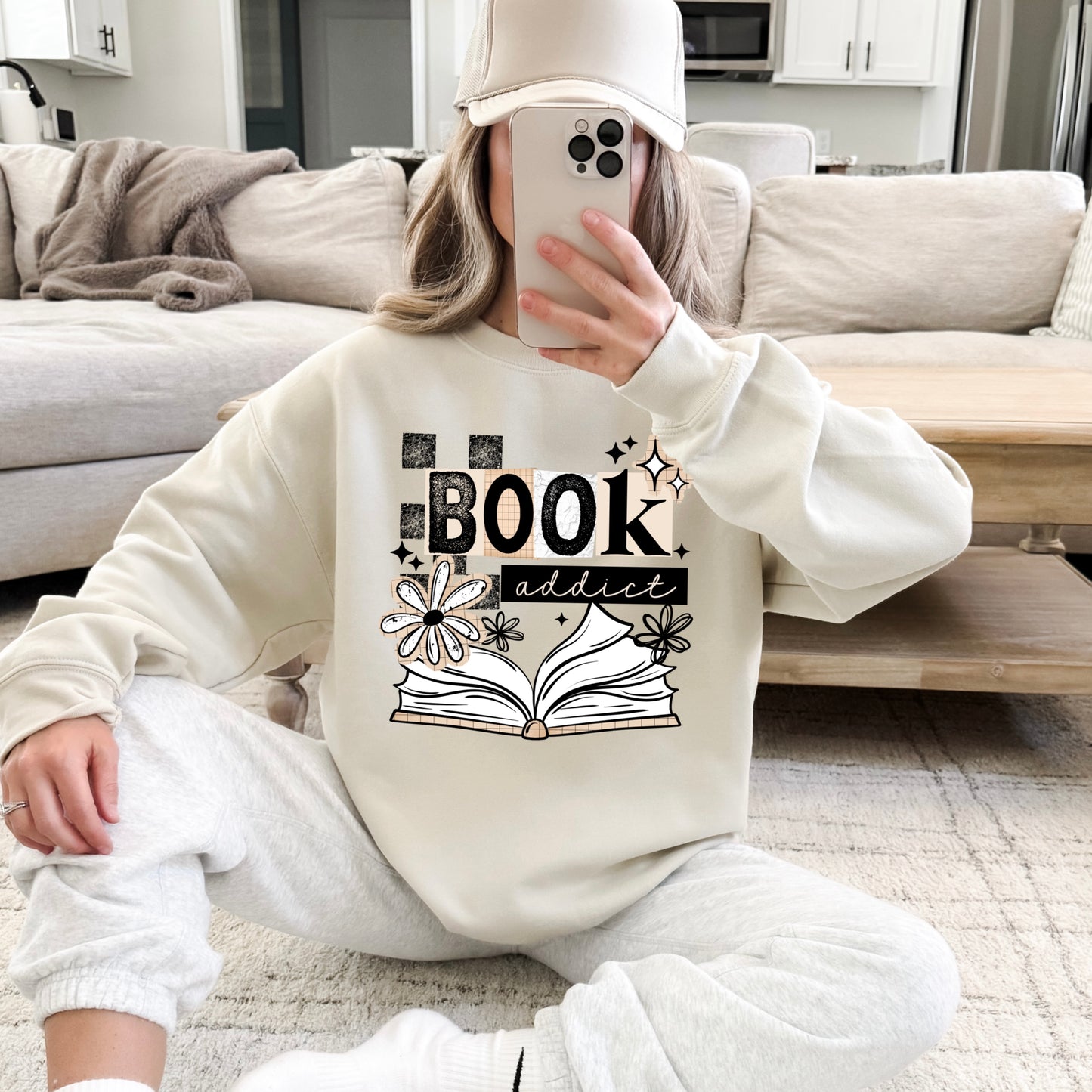 Book Addict tee Black Ink)