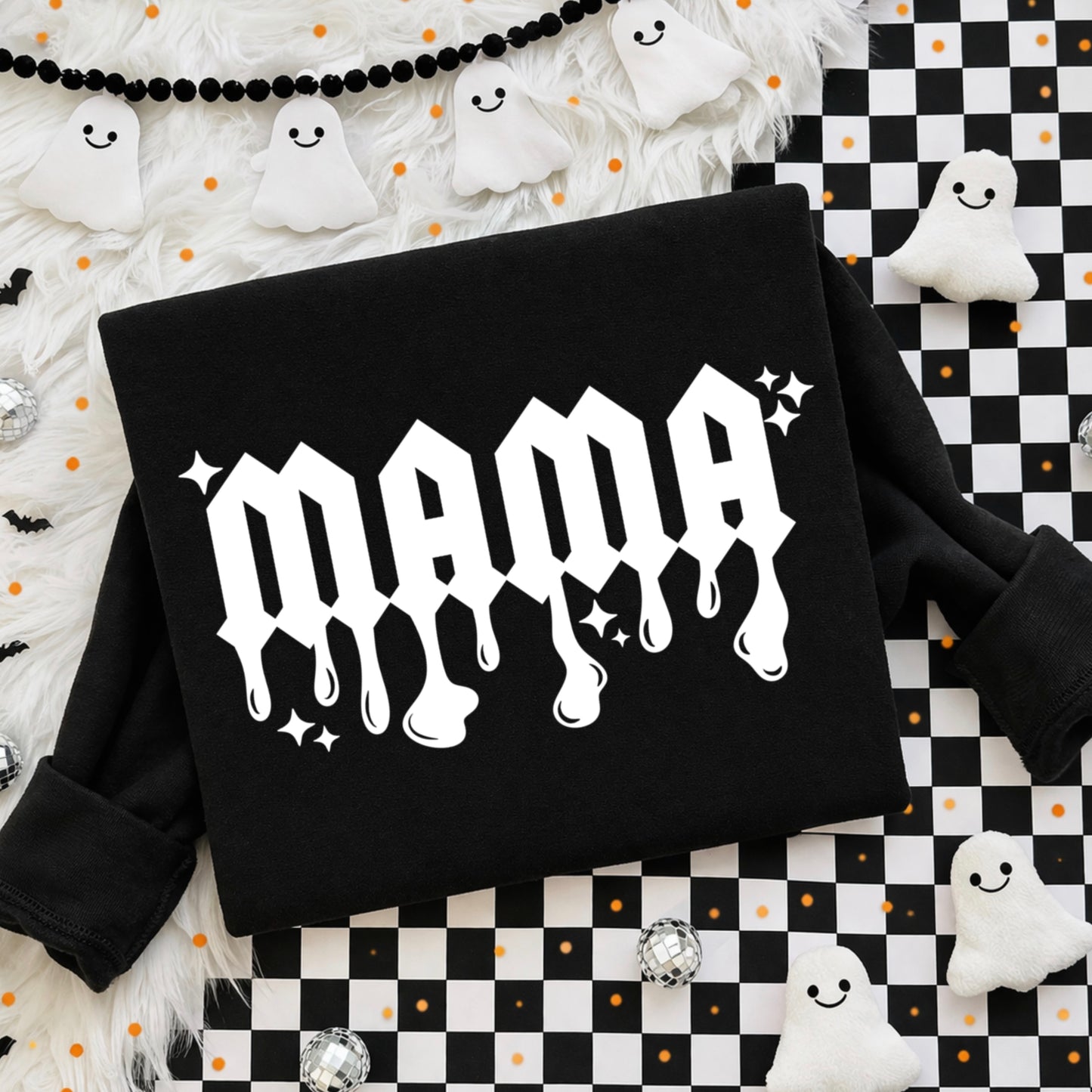 Mama Drip tee (White Ink)