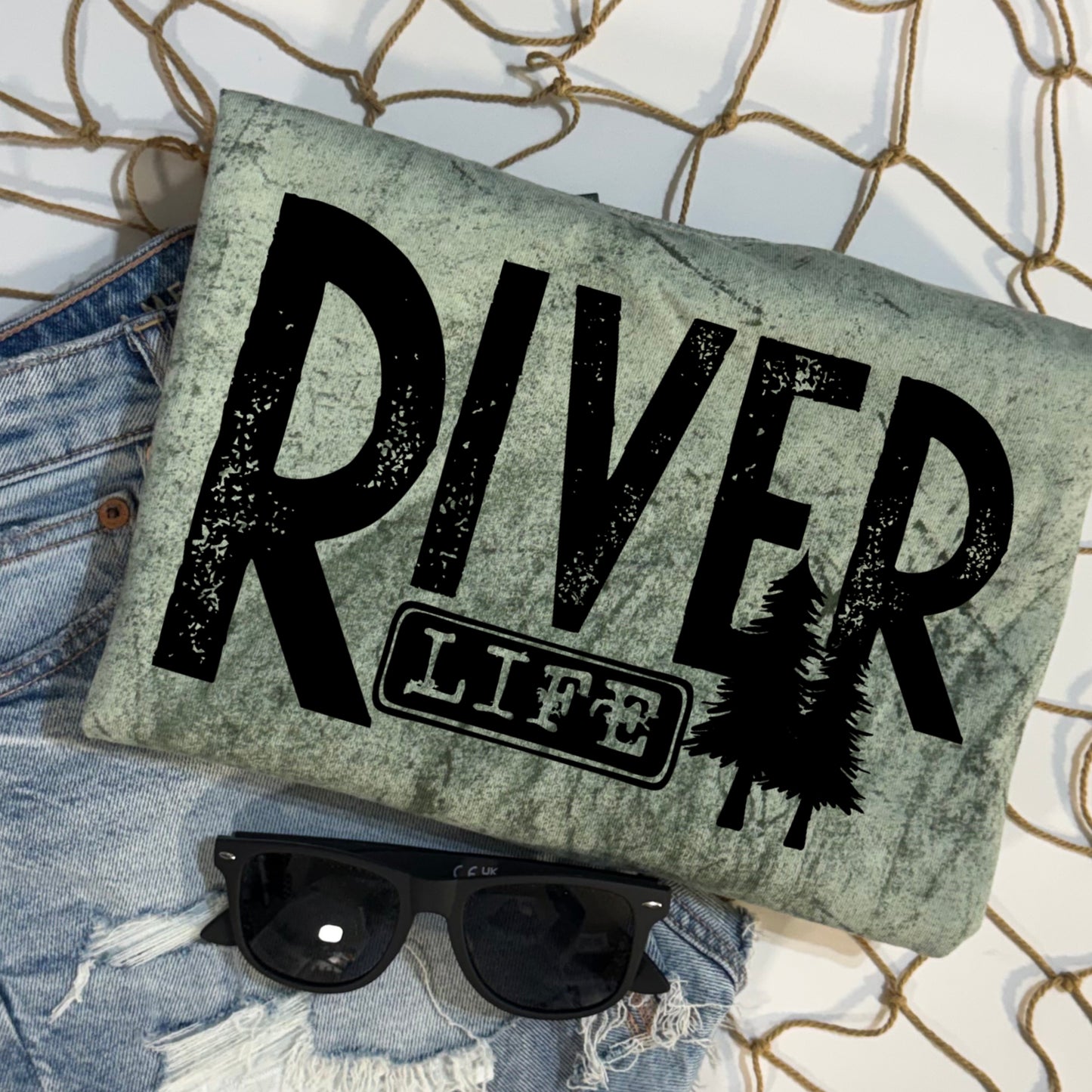 River Life tee (Black Ink)