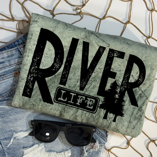 River Life tee (Black Ink)