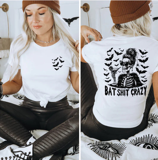 Bat Shit Crazy Skellie tee