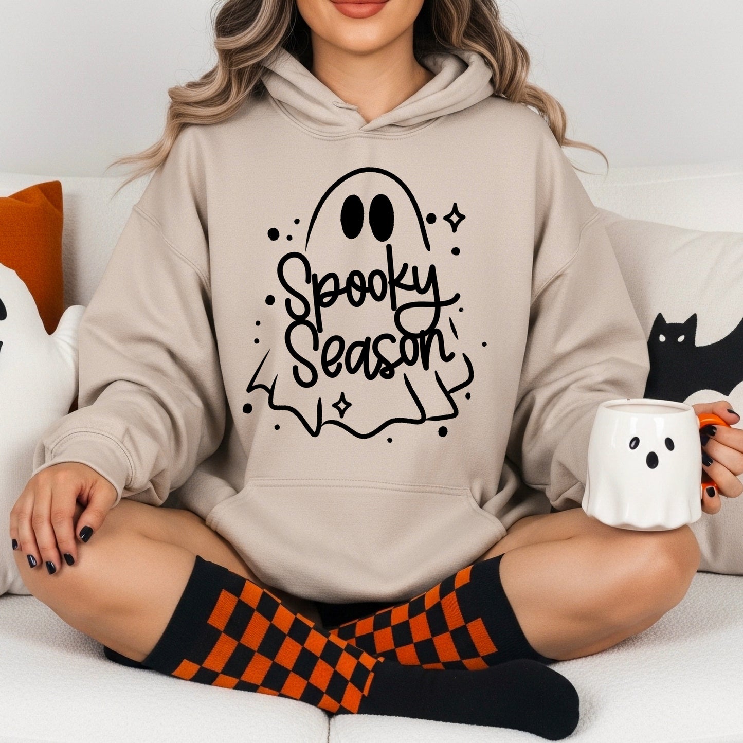 Spooky Season Ghost tee (Black Ink)