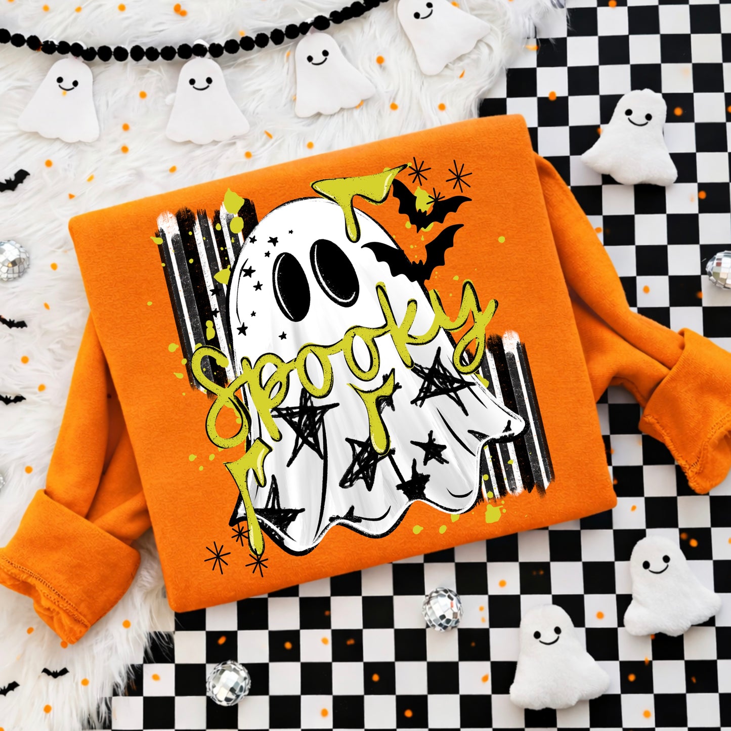 Spooky  Ghost stripe tee