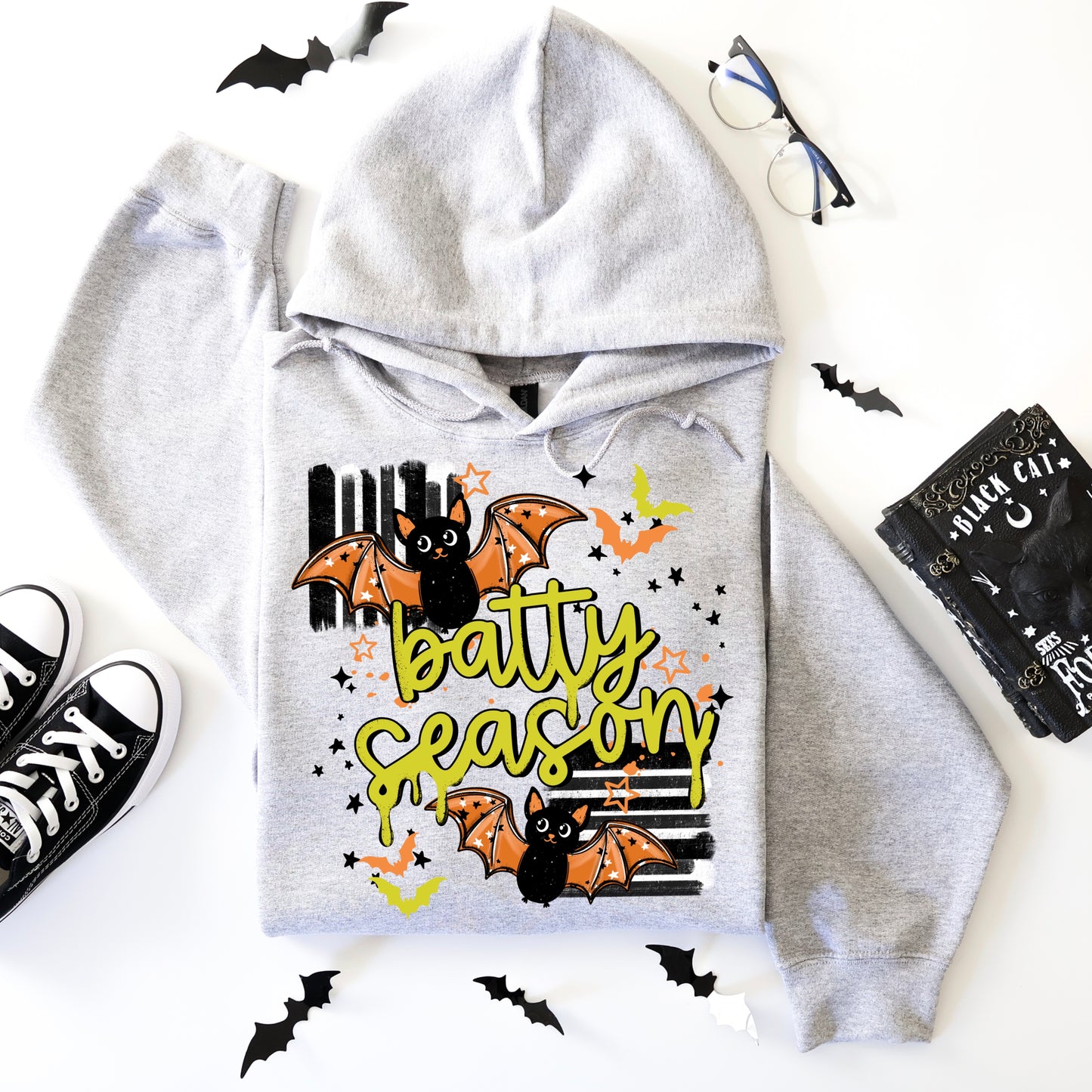 Batty Season stripe tee