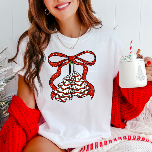 Christmas tree cherry cakes tee