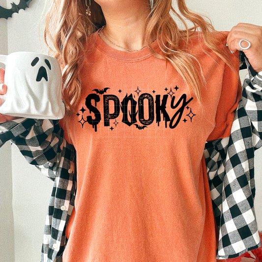 Spooky bats tee ( Black Ink)