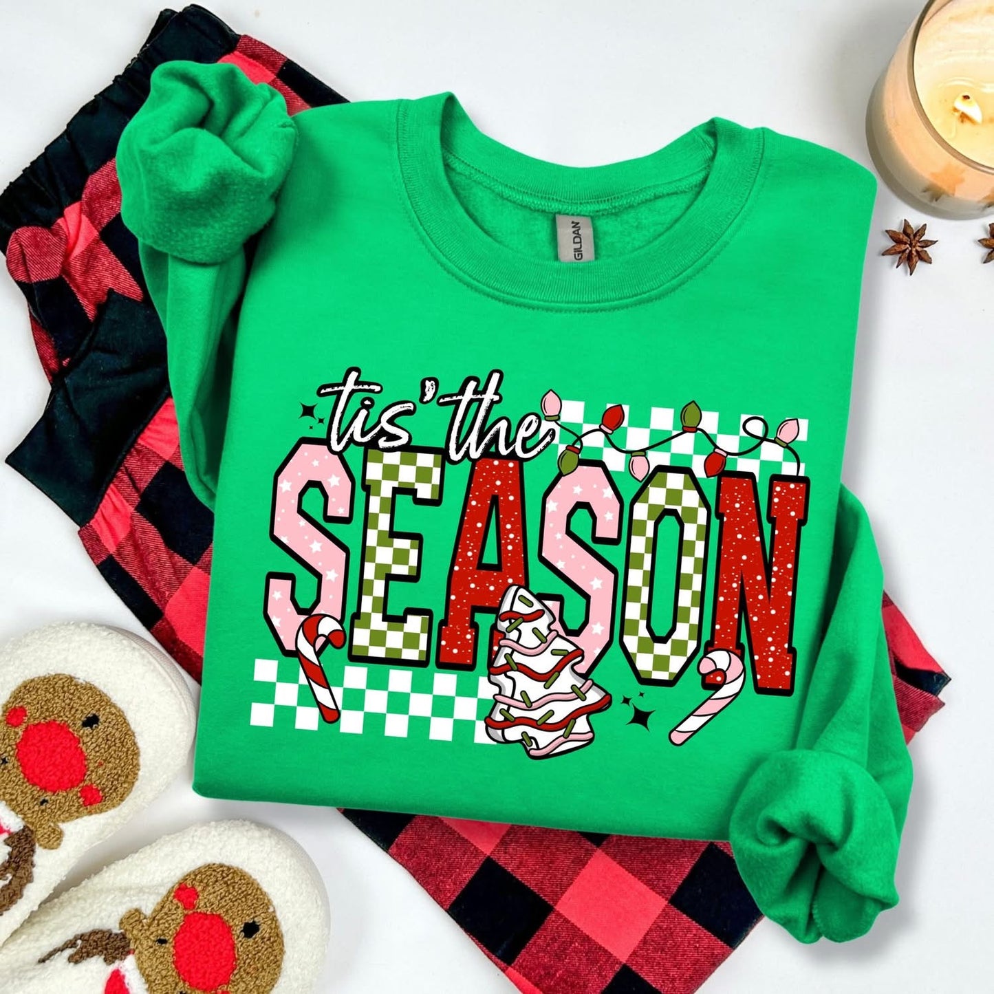 Glitter tis' the season tee