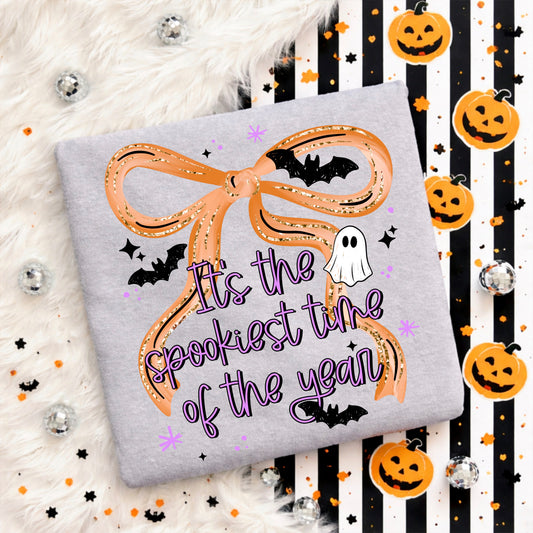 It's the Spookiest time of the Year Bow tee
