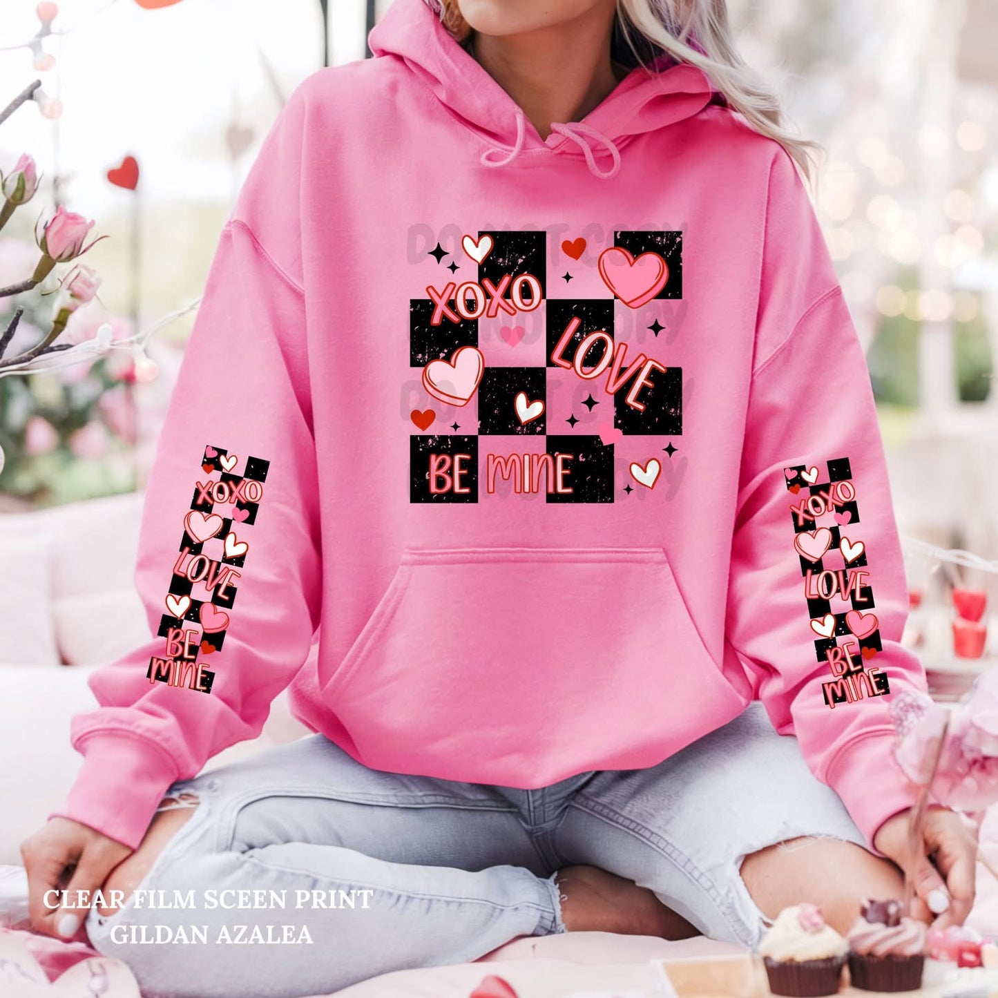 XOXO.Love. sweatshirt with sleeve designs