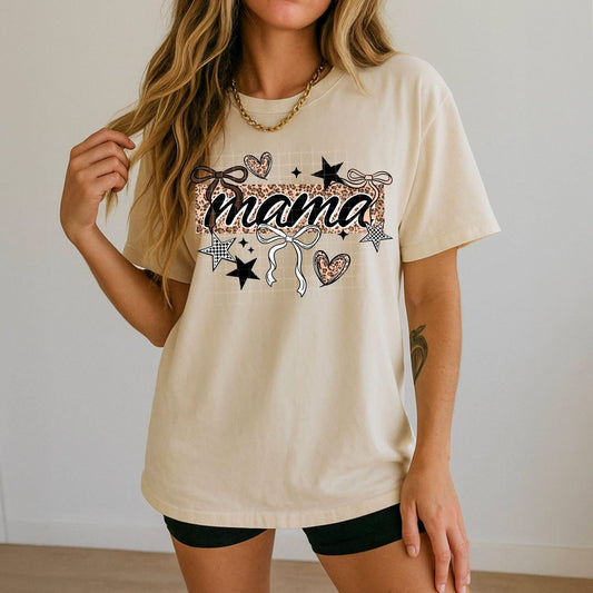 Mama leopard tee