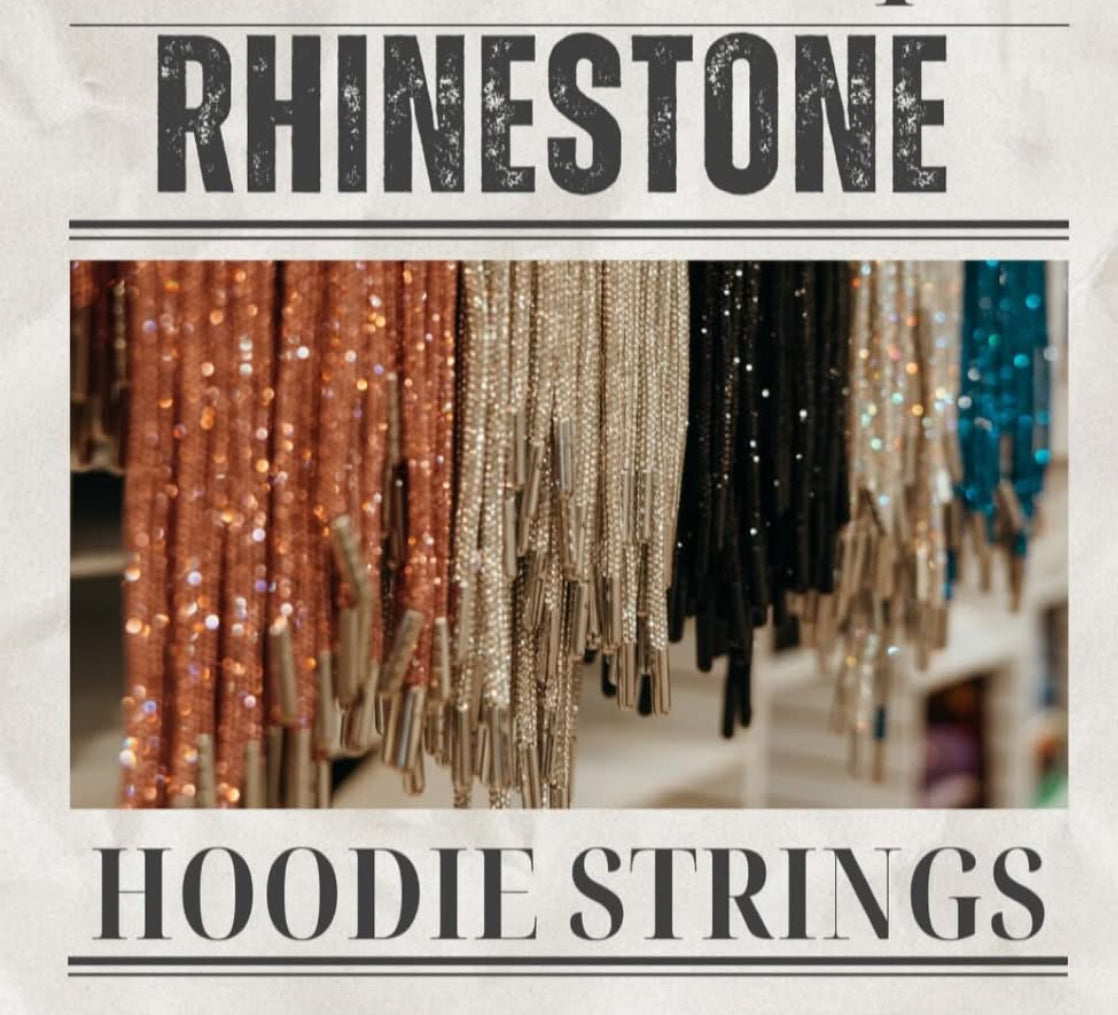 Rhinestone Hoodie Strings