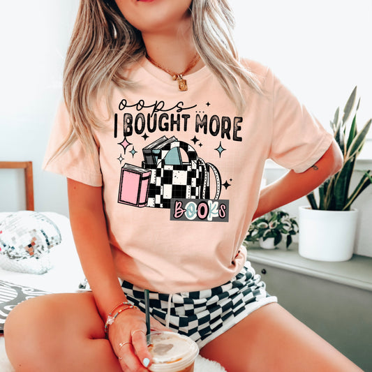 Oops I bought more Books tee (Black Ink)