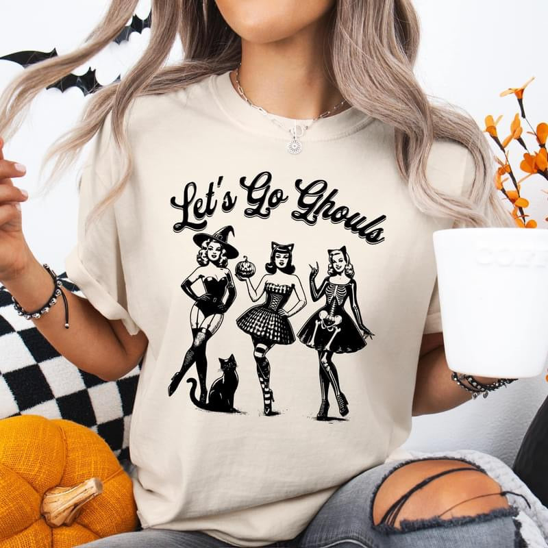 Let's Go Ghouls tee