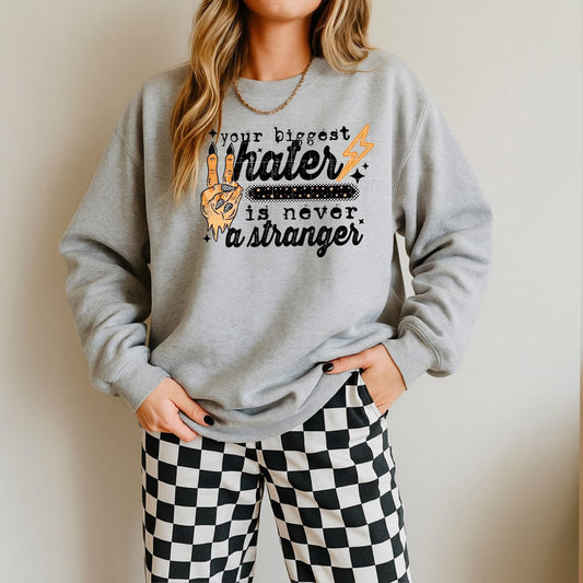 Your biggest hater is never a stranger tee (Black Ink)
