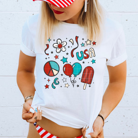 USA Fun tee