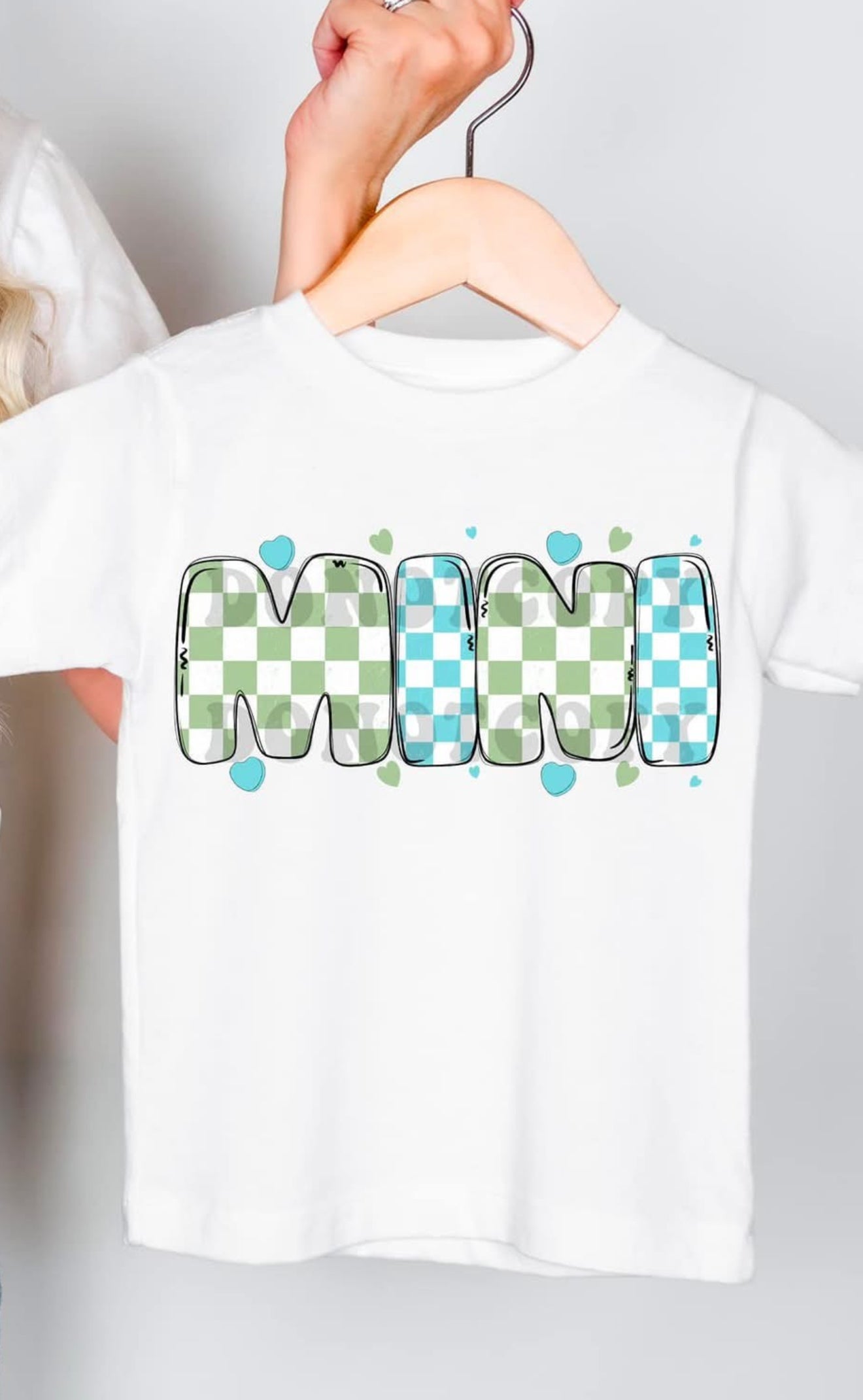 MINI sweatshirt in GREEN & BLUE to match set