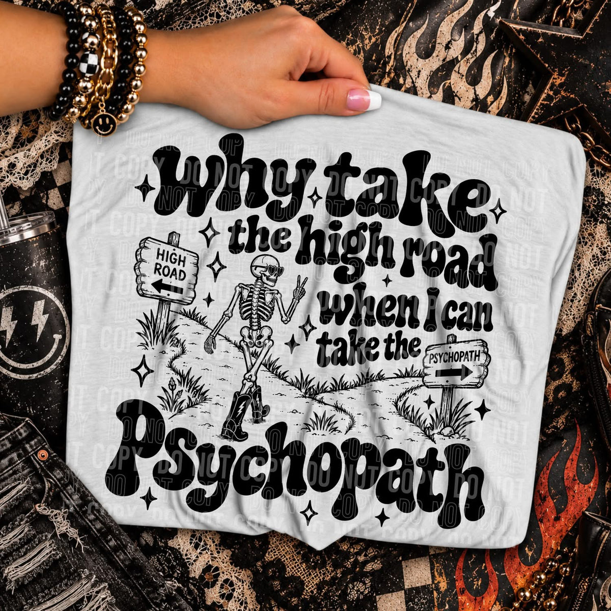 Why take the High Road when you can take the Psycho Path tee