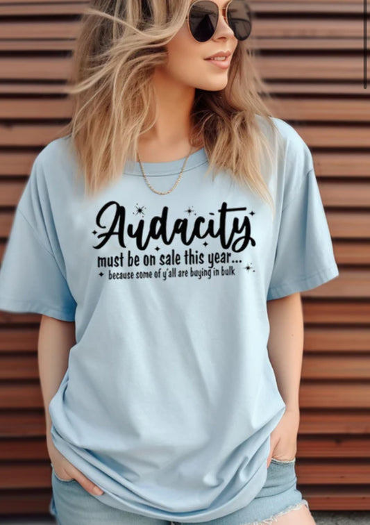 Audacity must be on sale this year... tee