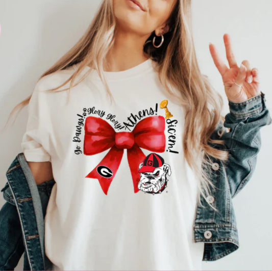 Georgia Large Bow tee