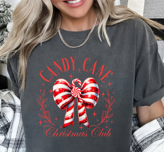 Candy Cane Christmas Club tee