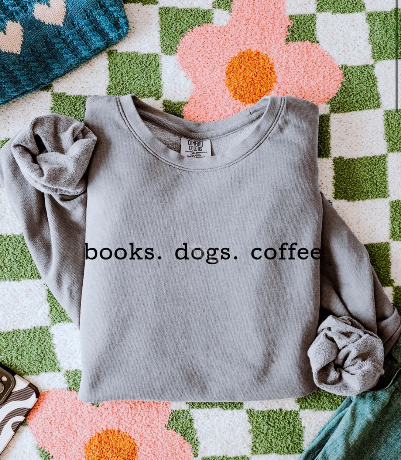 Books. Dogs. Coffee. tee