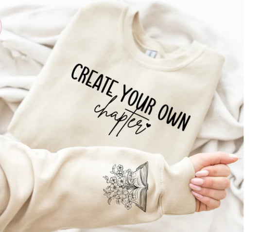 Create your own Chapter sweatshirt with sleeve design