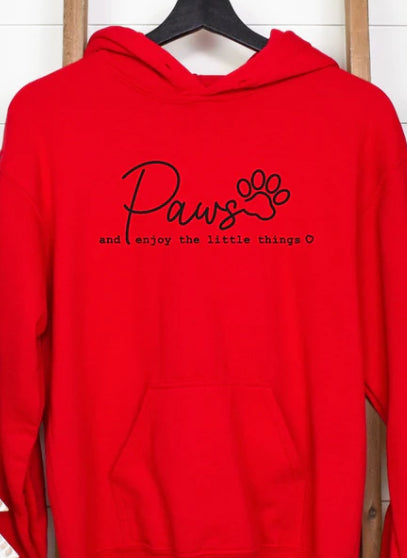 Paws and enjoy the little things tee