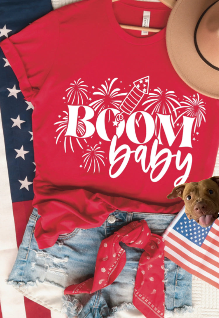 Boom baby tee