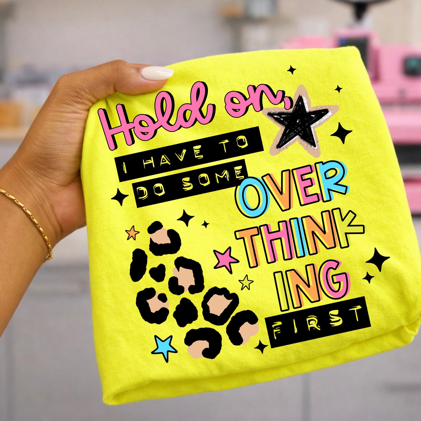 I have to do some Overthinking first tee (Black Ink)
