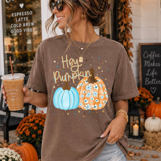 Hey Pumpkin Hippie Pumpkins tee