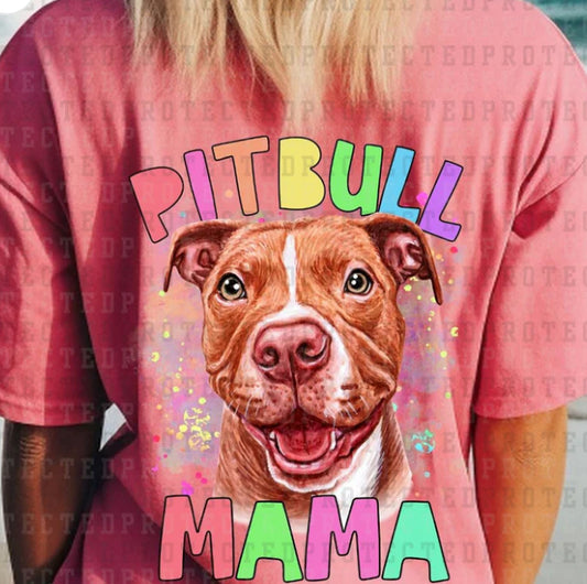 Pit Bull Mama Brown Pitty tee