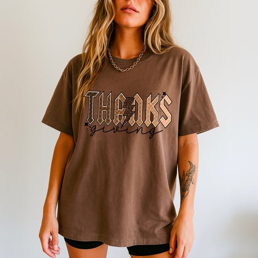 Rocker Style Thanks Giving tee