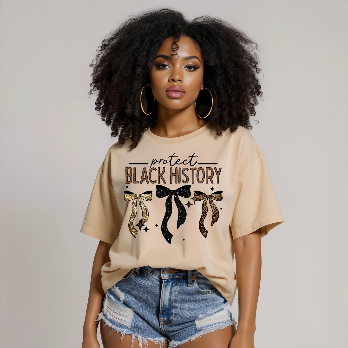 Protect Black History Bows tee