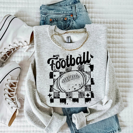 Checker Football tee (Black Ink)