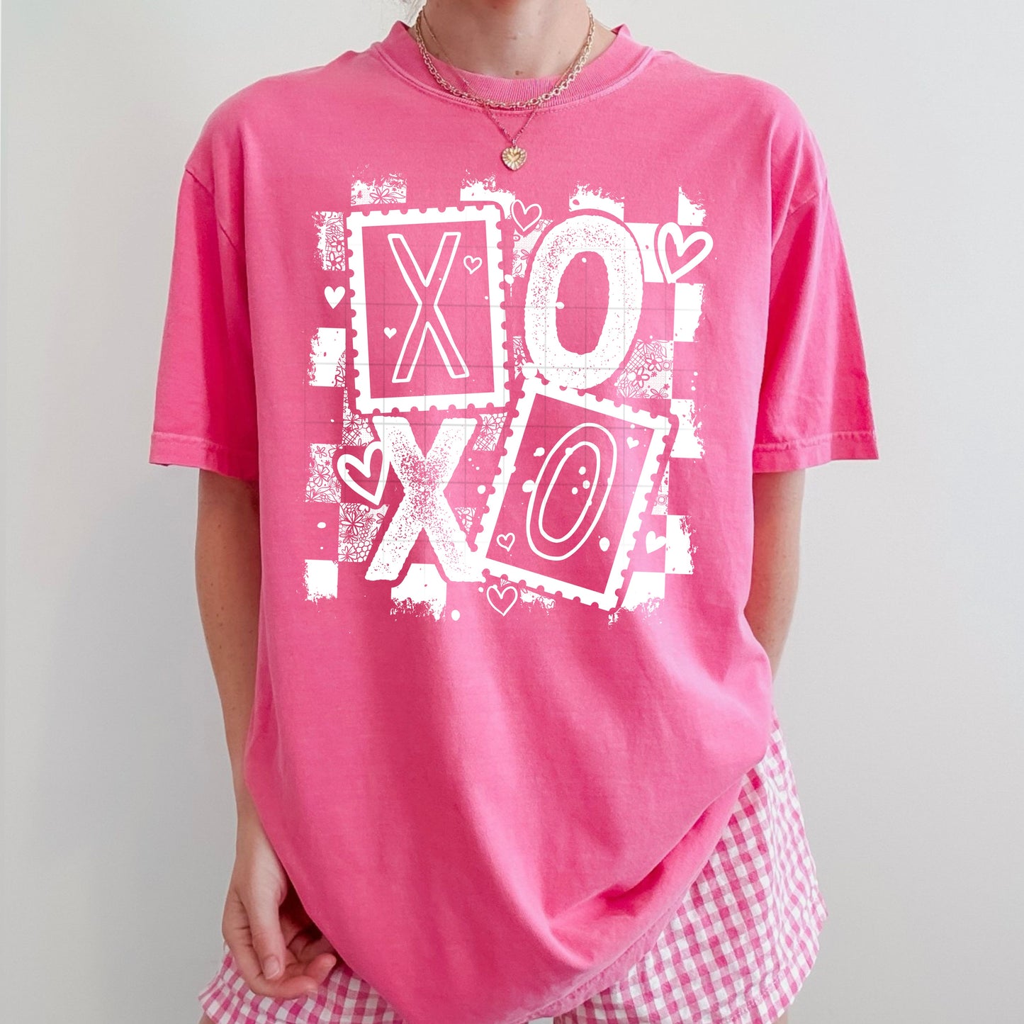 XOXO tee (White Ink)