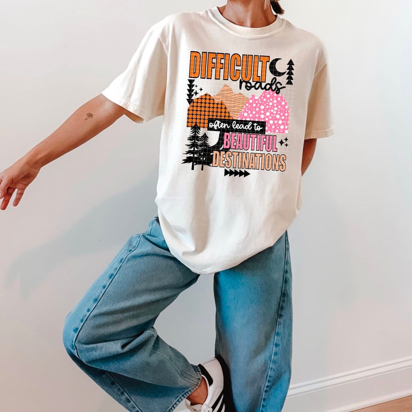 Difficult Roads tee (Black Ink)