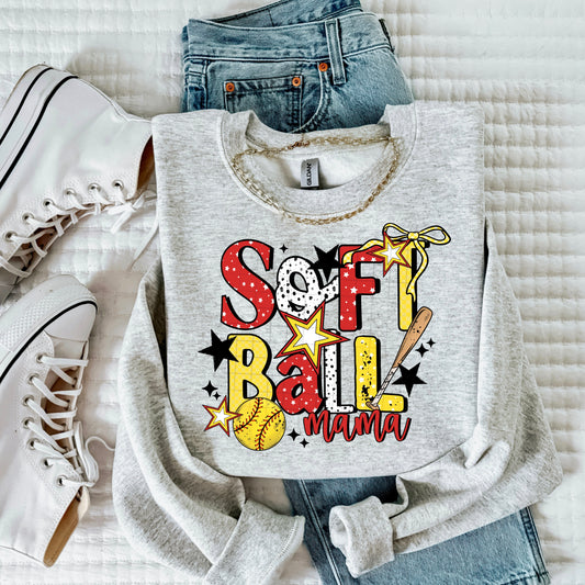 Softball Mama Polkadot tee