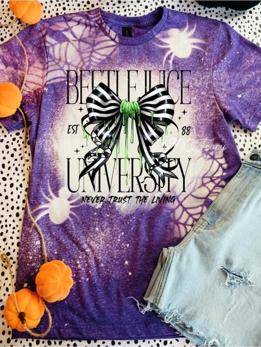 Bettlejuice University on Halloween Tye-Dye tee!