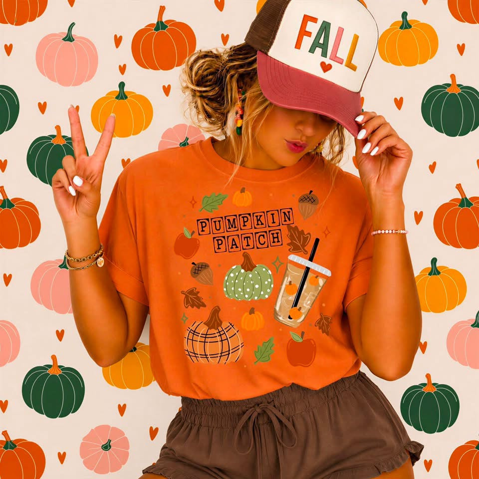 Pumpkin Patch Collage tee
