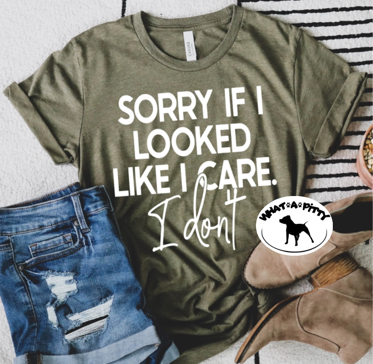 Sorry if I looked like I care tee