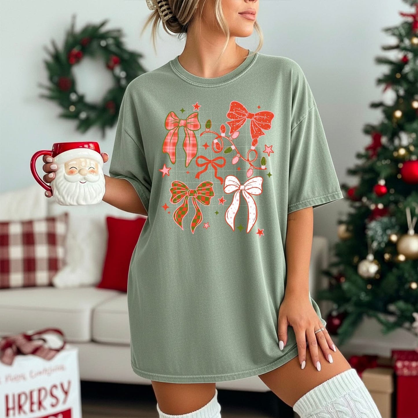 Festive Bows tee