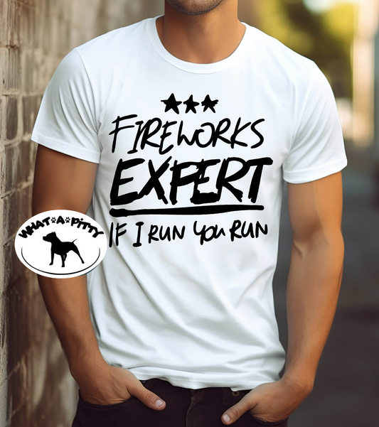 FIREWORKS EXPERT tee (black Ink)